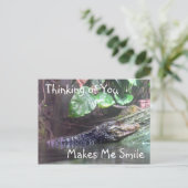 Postale 'Grimaces d'alligator : Pensée à vous - carte (Debout devant)