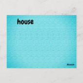 Postale h - carte flash maison (Dos)