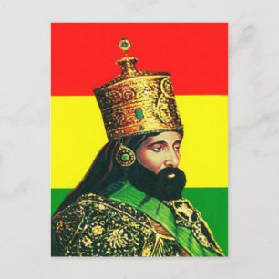 Postale Haile Selassie I - HIM - Jah Rastafari - Carte pos