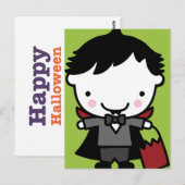 Postale Halloween Salutations pour les enfants Carte posta (Devant / Derrière)