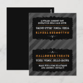 Postale Halloween Traitements Carte de la tente - Bande no (Devant / Derrière)