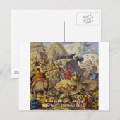 Postale Hannibal Barca & Armée & Citations Cadeaux & Carte (Devant / Derrière)
