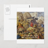 Postale Hannibal Barca & Armée & Citations Cadeaux & Carte (Devant / Derrière)