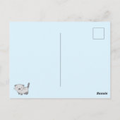 Postale Happy Chat Fête des pères cadeau Daddy Carte posta (Dos)