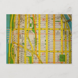 Postale Harlem, NY Carte Vintage