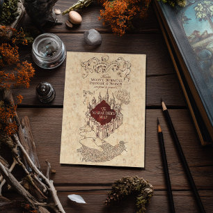 Postale Harry Potter Spell Carte de Marauder