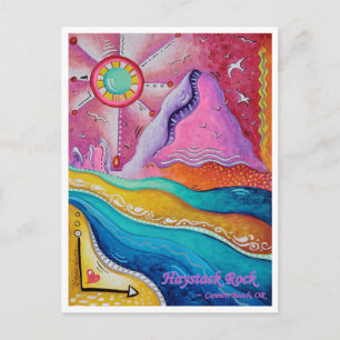 Postale Haystack Rock Cannon Beach OU Travel Art Carte pos