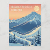 Postale HeavenMountain California vacances ski Carte posta (Devant)
