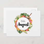Postale Hello August Briefkaart (Voorkant / Achterkant)