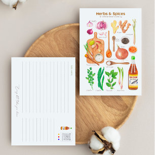 Postale Herbes et épices en Cuisine vietnamienne Carte pos