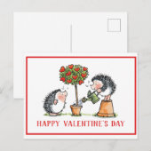 Postale Hérisson de rêve Carte Saint-Valentin (Devant / Derrière)