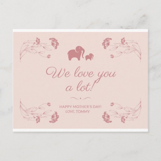 POSTALE HEUREUX MAGNET DE LA CARTE DE JOUR DE MÈRE (Devant)