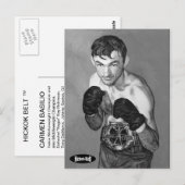 Postale Hickok Belt Award du prix Carmen Basilio Carte pos (Devant / Derrière)