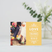 POSTALE HIPSTER MODERNE | CARTE POST MERCI MARIAGE (Debout devant)