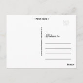 POSTALE HIPSTER MODERNE | CARTE POST MERCI MARIAGE (Dos)