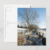 Postale Hiver Carte Forêt Macclesfield (Devant / Derrière)