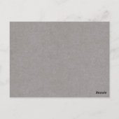 Postale Hiver rustique | Carte de réception en Merci gris (Dos)