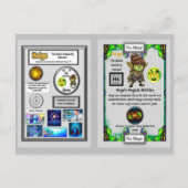 Postale Hoiga Présente la Carte à Collectionner Hassium (Dos)