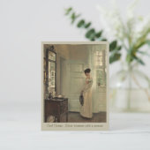 Postale Holsøe Salon interieur avec femme CC0571 Carte pos (Debout devant)