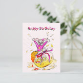 Postale Honey Bunny Joyeux Anniversaire amusant carte de d (Debout devant)