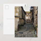 Postale Honfleur peinture, carte française (Devant / Derrière)
