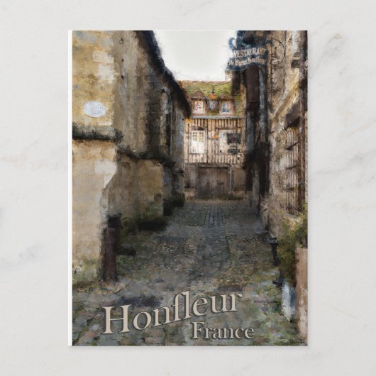 Postale Honfleur peinture, carte française (Devant)