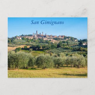 Postale Horizon de San Gimignano, Toscane, Italie Carte po