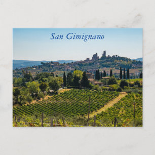 Postale Horizon de San Gimignano, Toscane, Italie Carte po