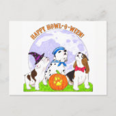 Postale Howl-O-Ween Chiens en Costume Halloween Carte post (Devant)