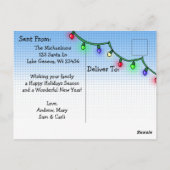 Postale Humour de Noël Funny Retro Lady Toasting Carte pos (Dos)