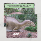 Postale Hypsibema - Dinosaure - Carte d'apprentissage (Devant / Derrière)