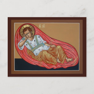 Postale Icône de la carte de prière oculaire en sommeil