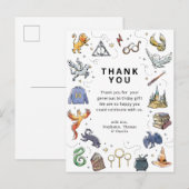 Postale Icônes Harry Potter Carte de remerciement d'annive (Devant / Derrière)