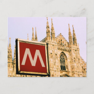 Postale il Duomo via le métro - Milano, Italie Carte posta