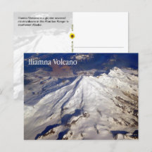 Iliamna Volcano, Gamme Aléoutienne, AK - carte pos