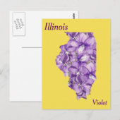 Postale Illinois State Flower - Carte de collage (Devant / Derrière)
