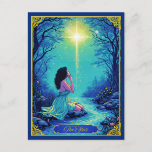 Postale Illustration de carte de tarot, L'Étoile