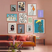 Postale Illustration de mode haute couture sur carte posta