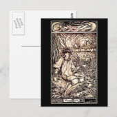 Postale Illustration Vintage carte postale-Aubrey Beardsle (Devant / Derrière)