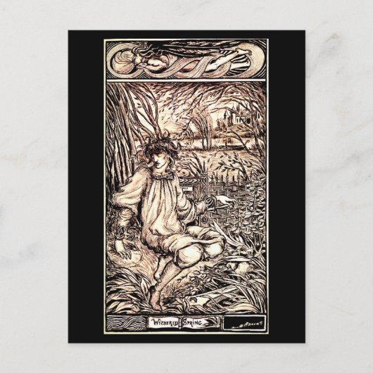 Postale Illustration Vintage carte postale-Aubrey Beardsle (Devant)