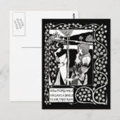 Postale Illustration Vintage carte postale-Aubrey Beardsle (Devant / Derrière)