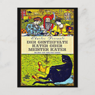 Postale Illustration Vintage carte postale-Walter Crane 1