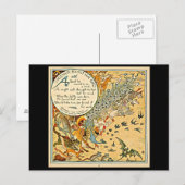 Postale Illustration Vintage carte postale-Walter Crane 54 (Devant / Derrière)