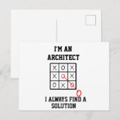 Postale Im An Architect I Always Find A Solution Carte po (Devant / Derrière)