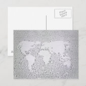 Postale Image de la carte du monde (Devant / Derrière)