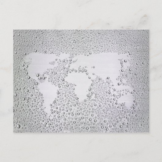 Postale Image de la carte du monde (Devant)