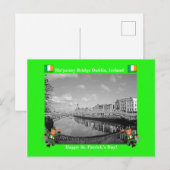 Postale Image irlandaise pour carte de voeux (Devant / Derrière)