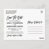 Postale Image Paysage Moderne Enregistrer La Date Carte Po (Dos)