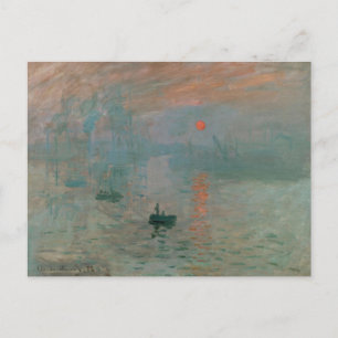 Postale Impression, Soleil levant de Claude Monet Carte po
