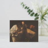 Postale Incrédulité de St. Thomas par Caravage Carte posta (Debout devant)